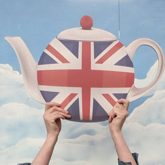 Giant Union Jack Teapot Sign
