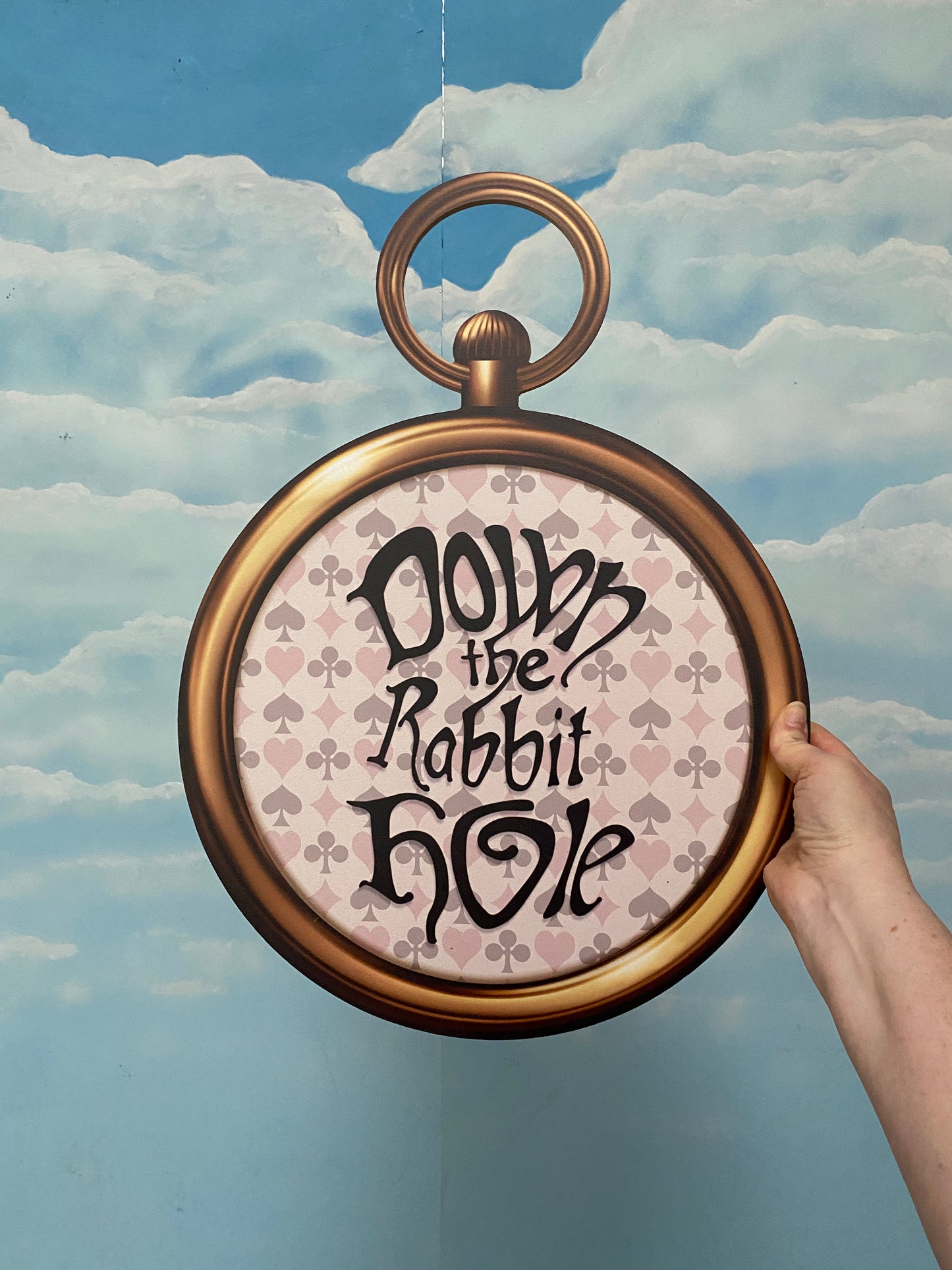 Down The Rabbit Hole Giant Pocket Watch