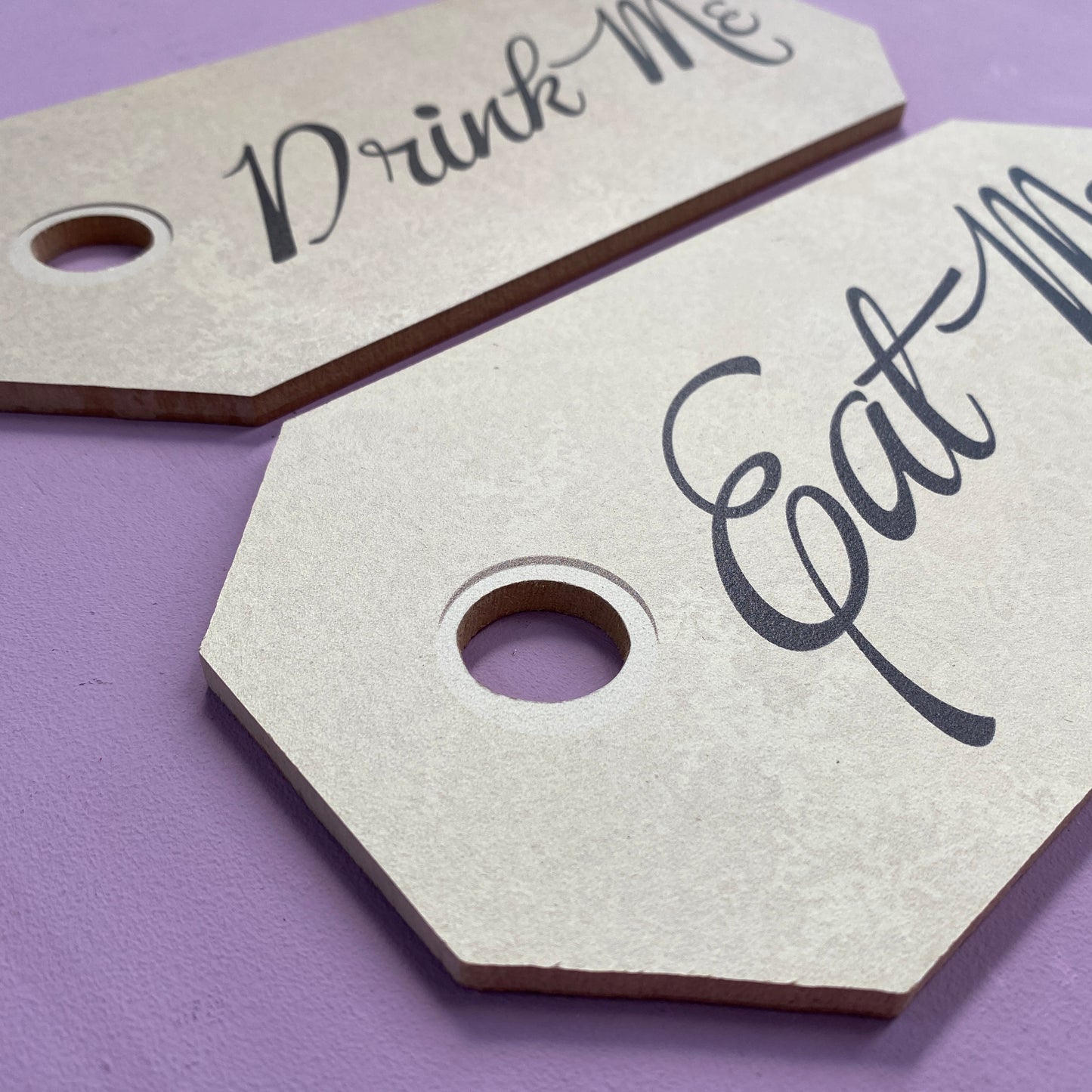 Giant 'Drink Me' or 'Eat Me' Label