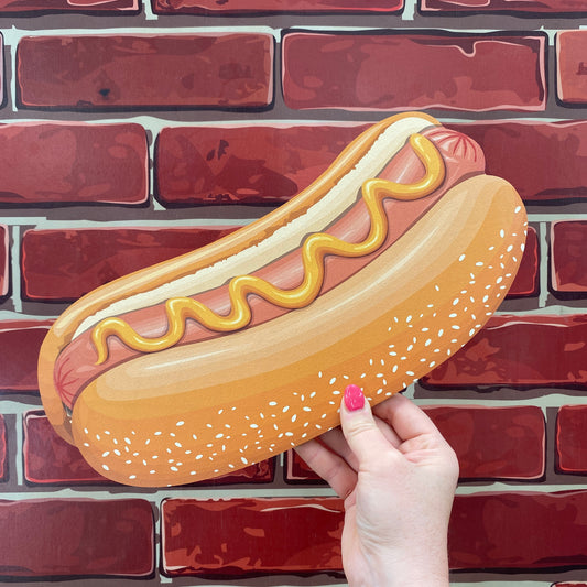 Oversized Hot Dog Sign