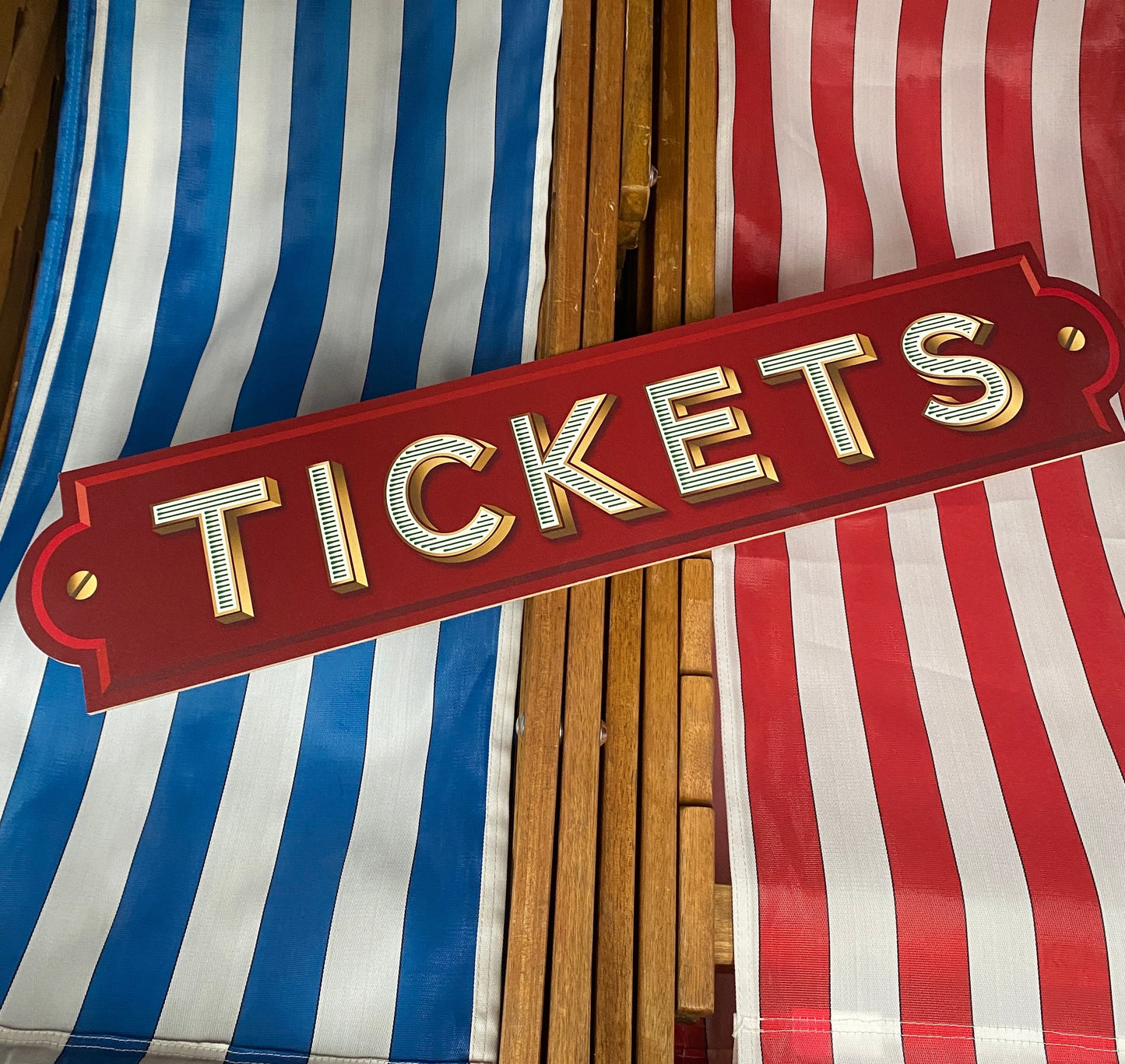 Red Tickets Sign