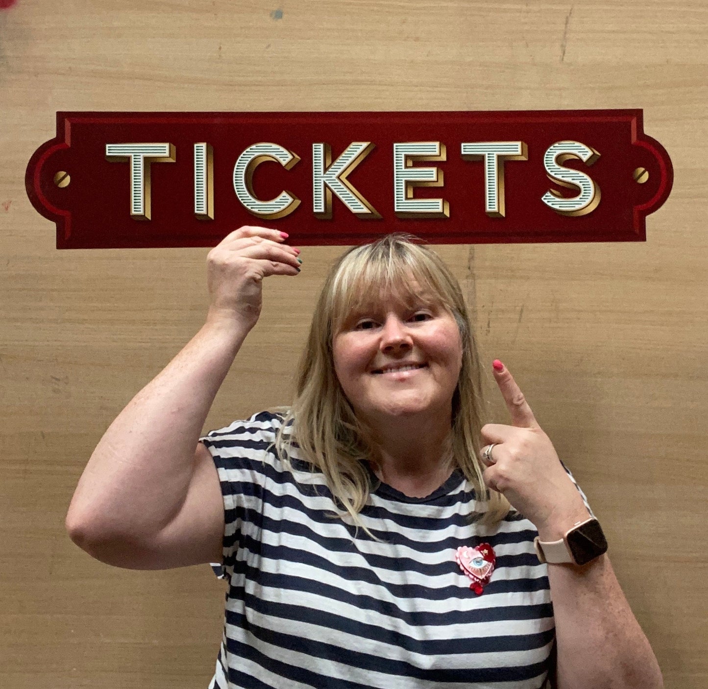 Red Tickets Sign
