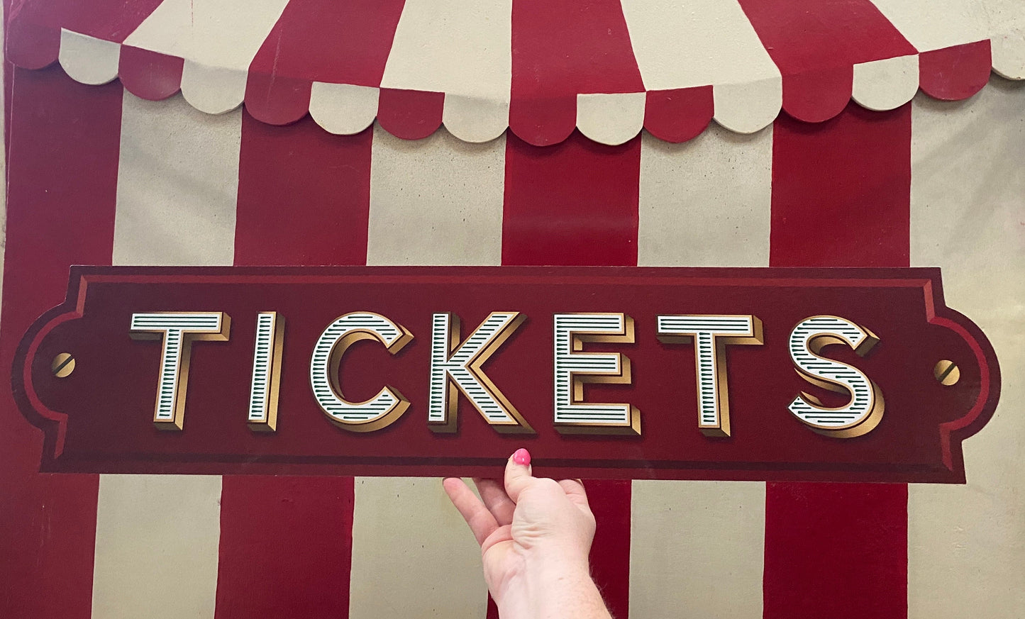 Red Tickets Sign