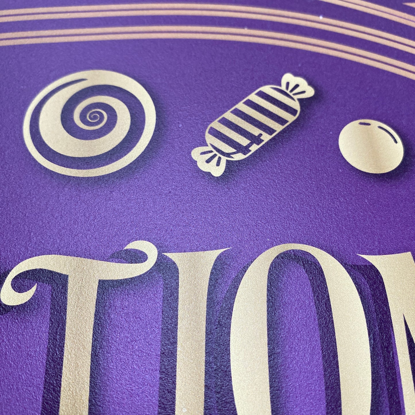 Purple Confectionery Shop Sign