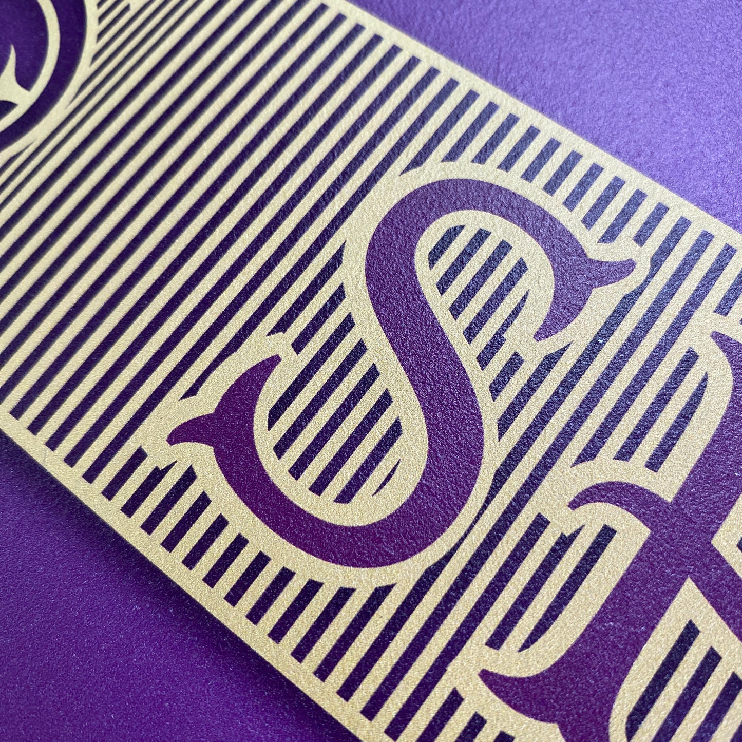 Purple Confectionery Shop Sign