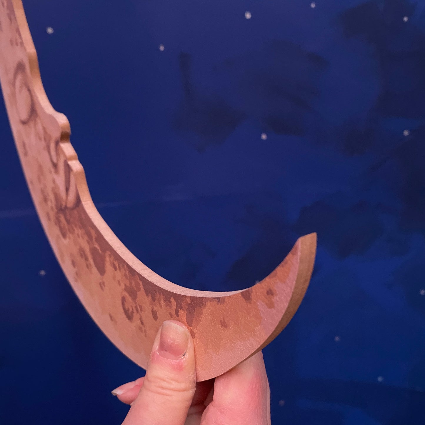 Vintage Crescent Moon Prop