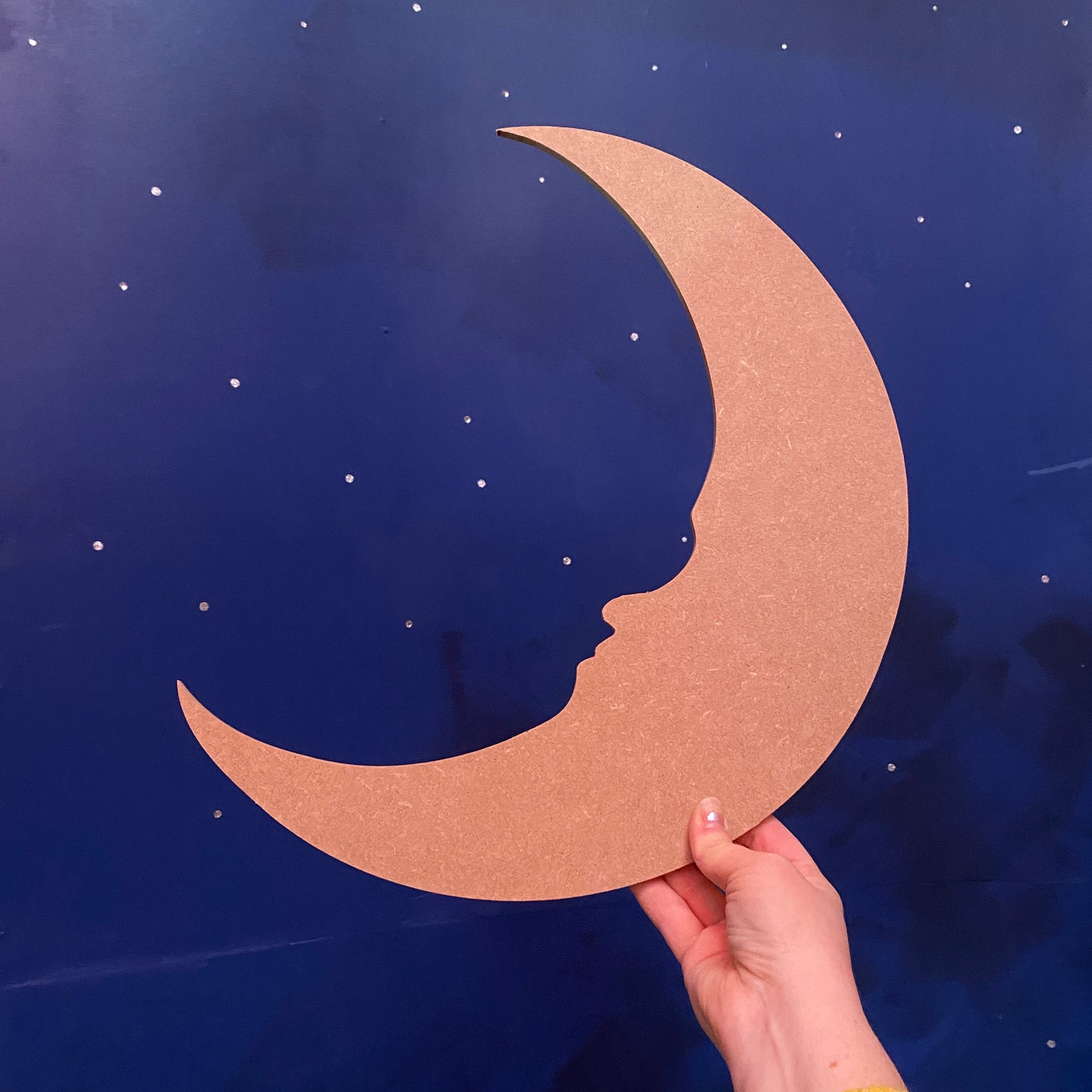 Vintage Crescent Moon Prop