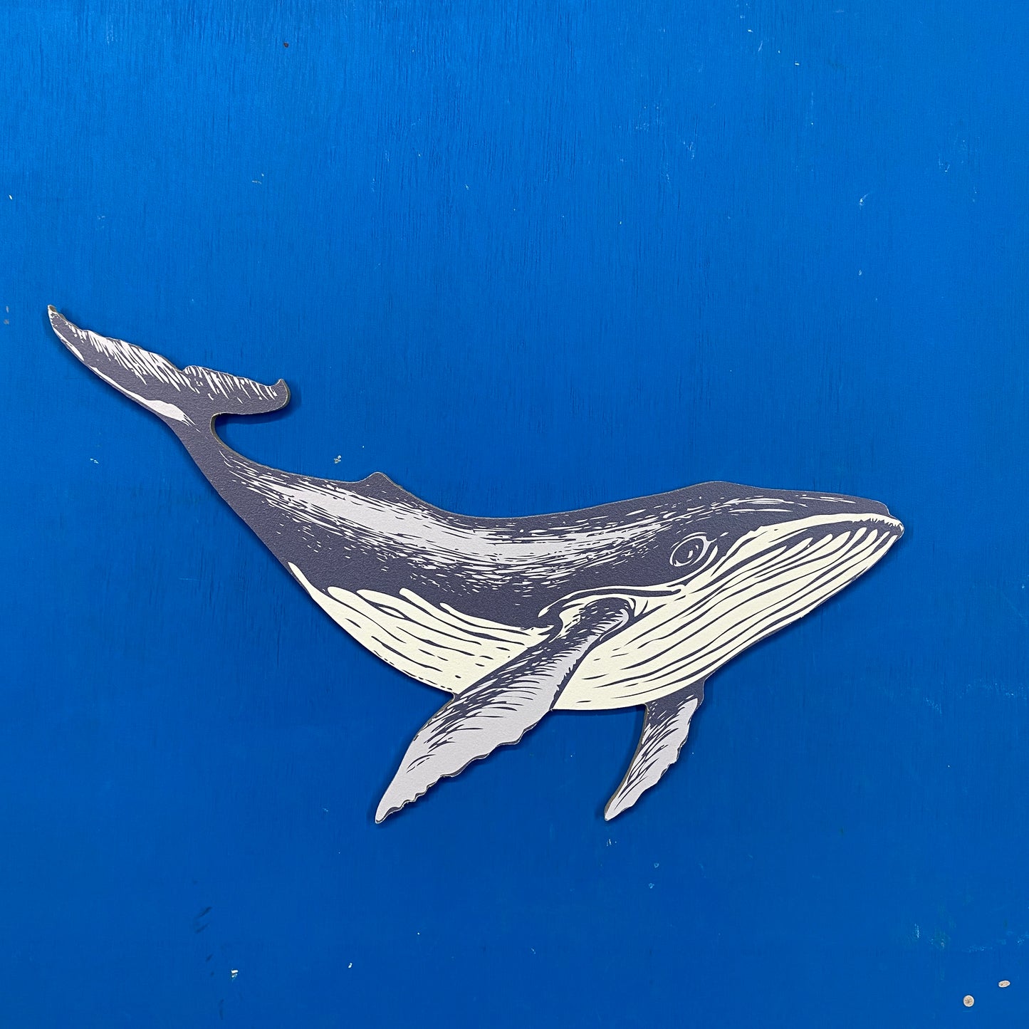 Wooden Whale Decoration