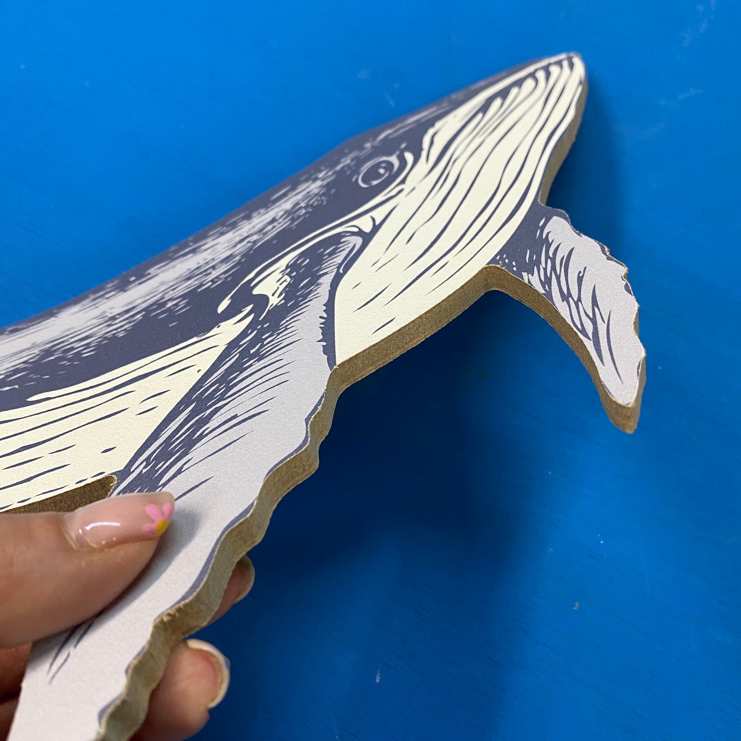 Wooden Whale Decoration