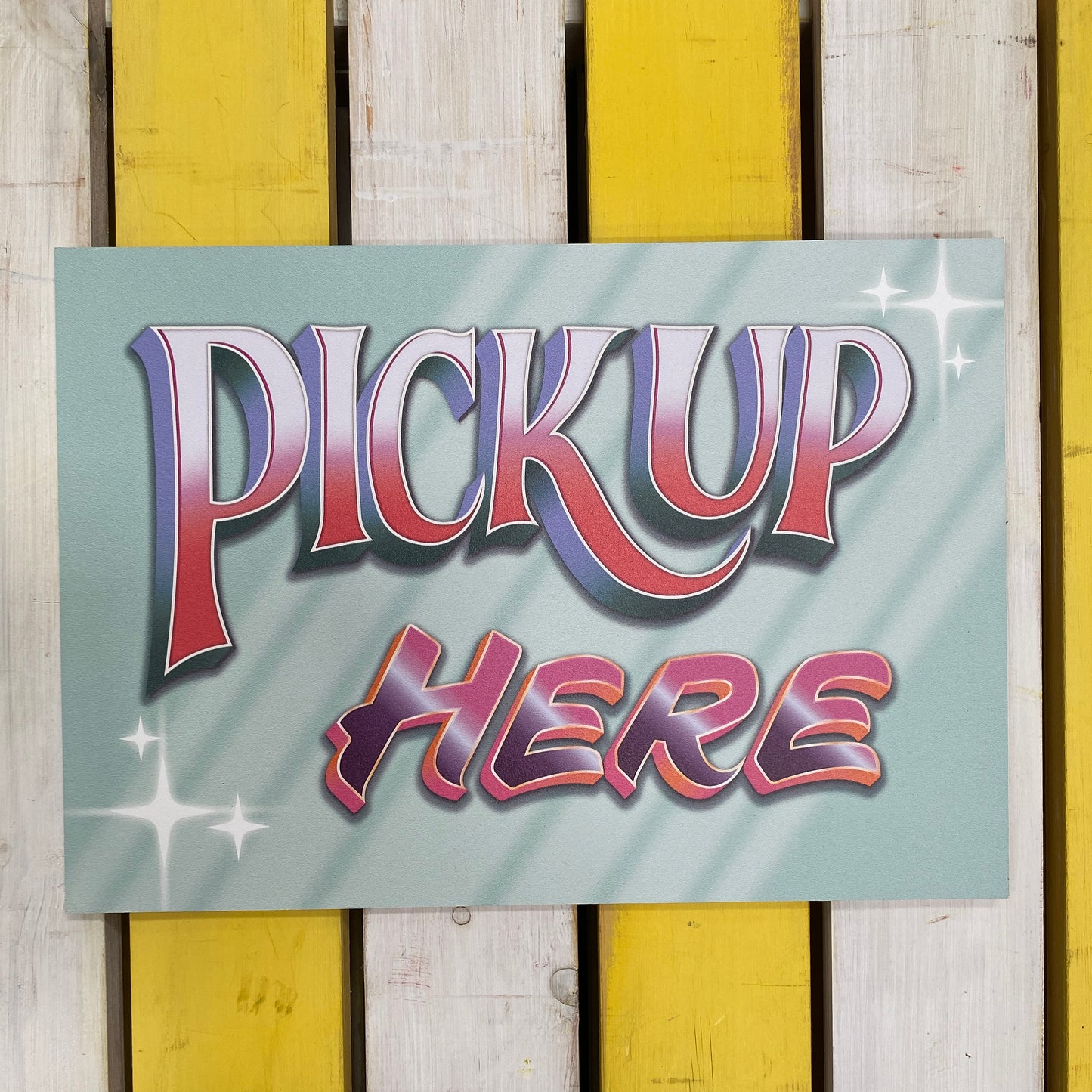 Food Ordering Funfair Sign