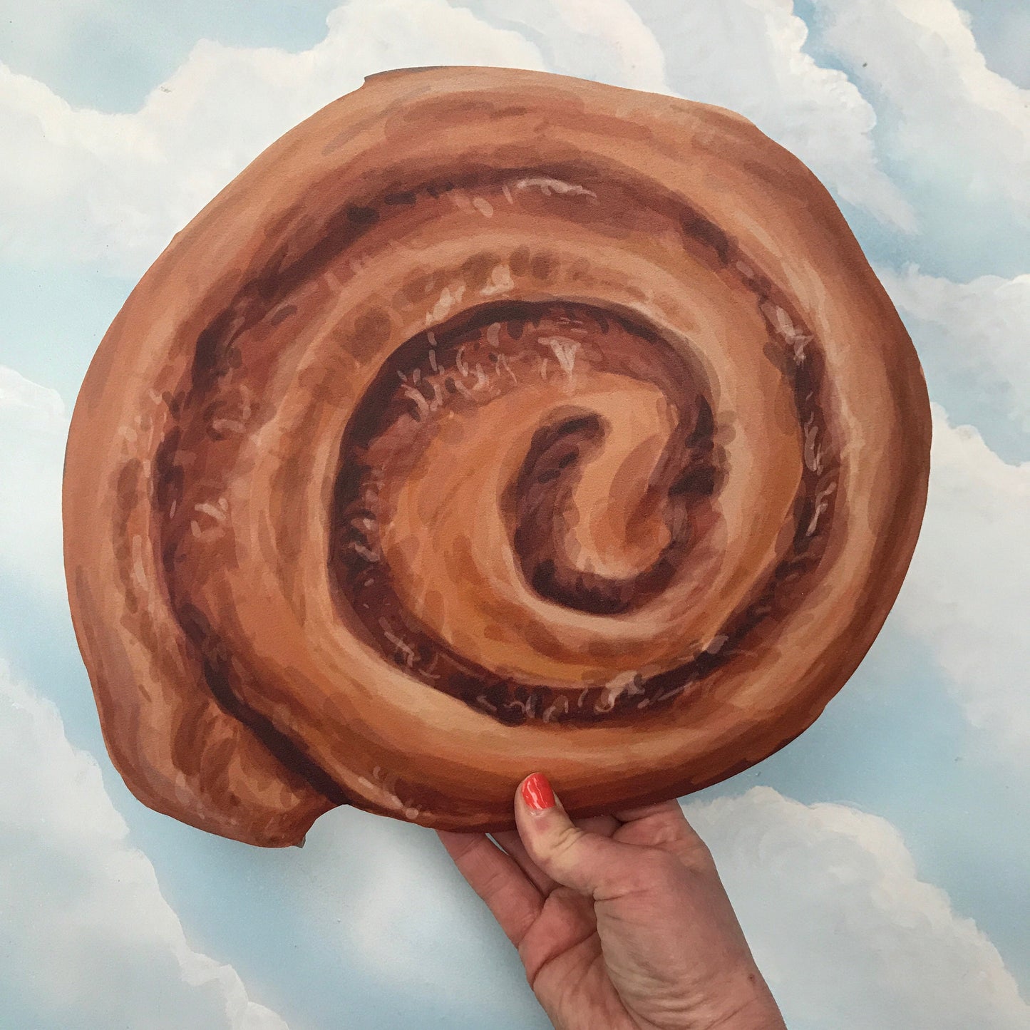 Oversized Cinnamon Swirl Bun