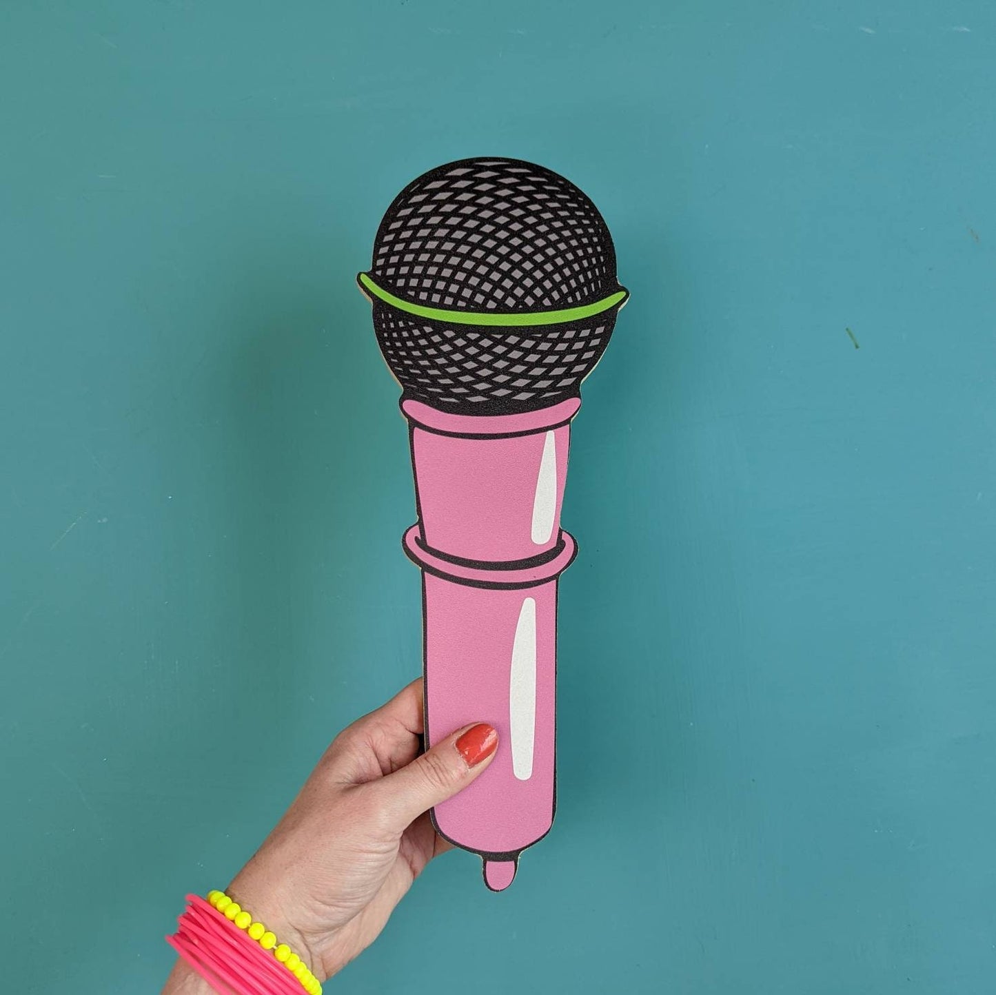 Pink Microphone Prop