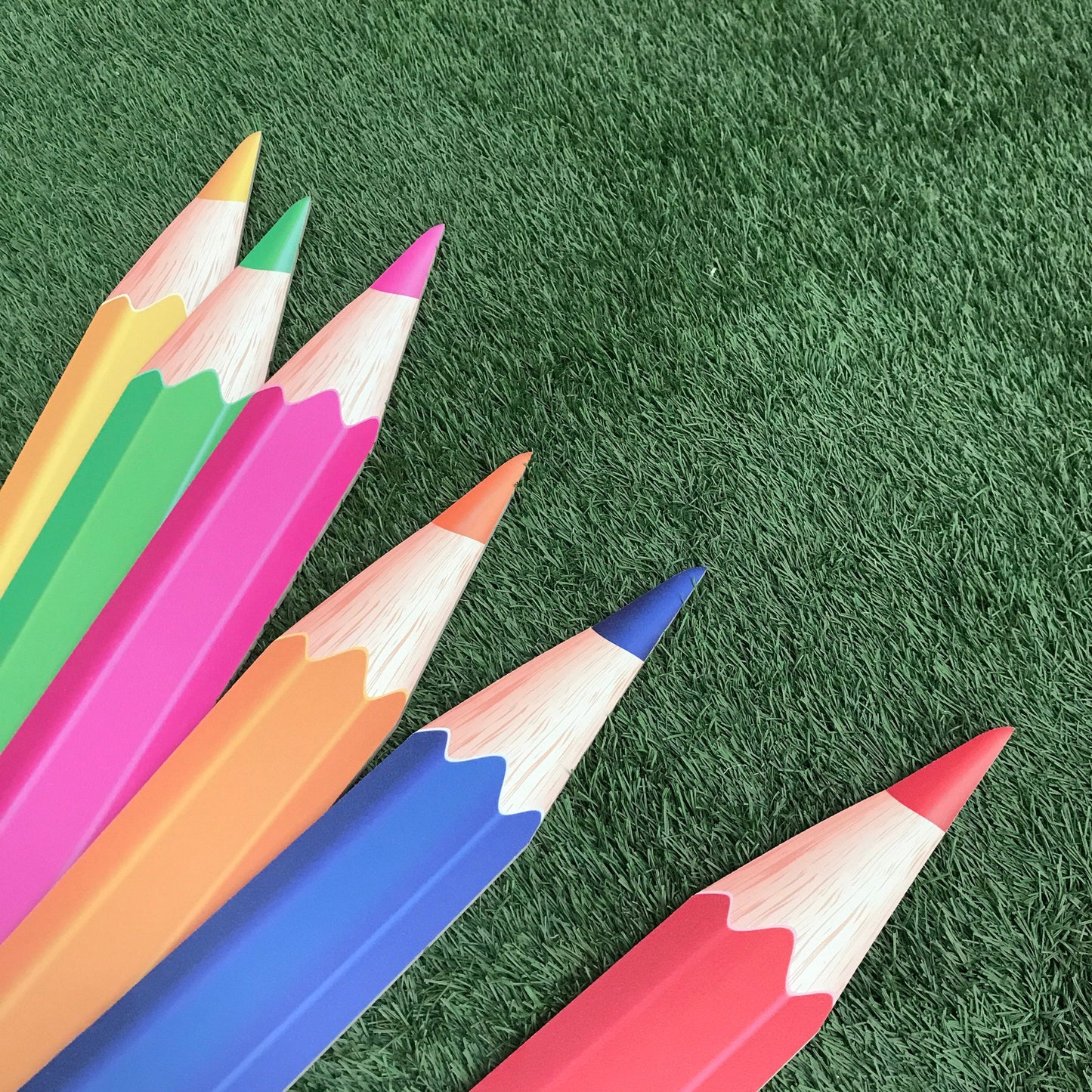 Giant 2D Colouring Pencil Prop