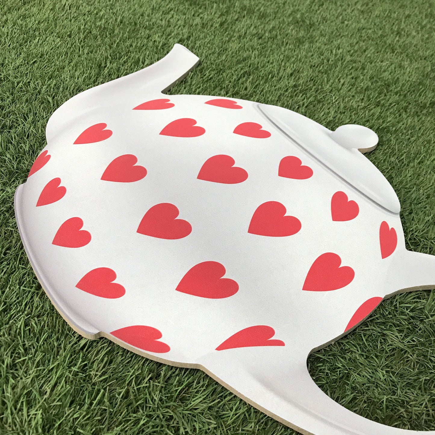 Red & White Hearts Tea Pot Prop