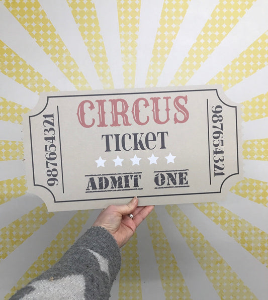 Giant Circus Ticket