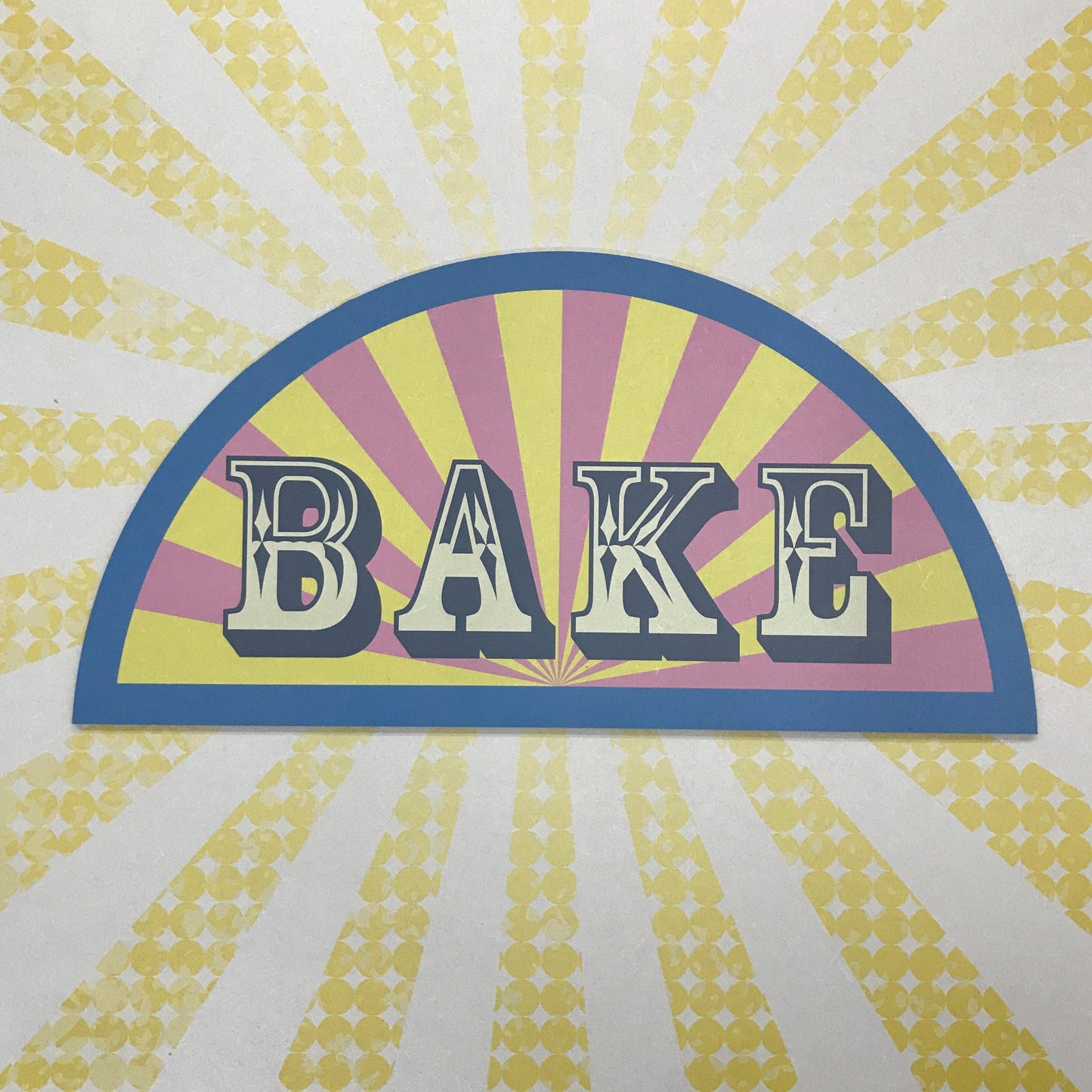 Colourful Bake Sign