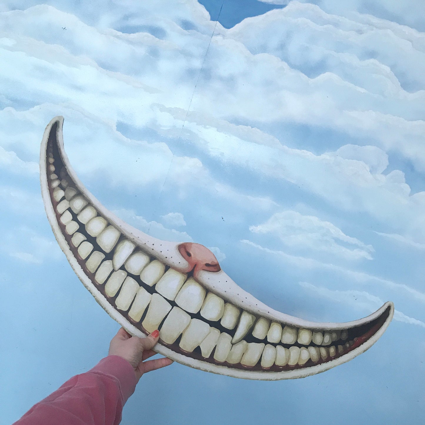 Giant Cheshire Cat Smile Prop