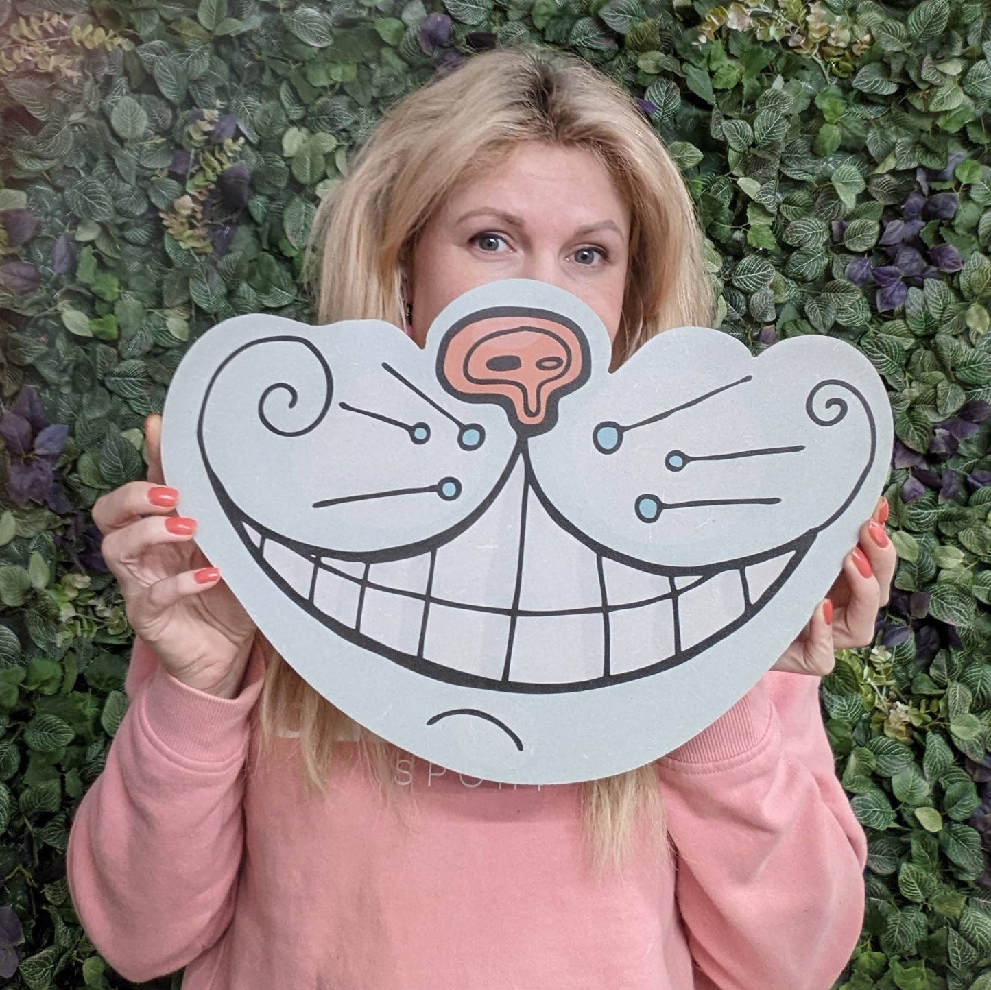 Cartoon Cheshire Cat Smile Prop