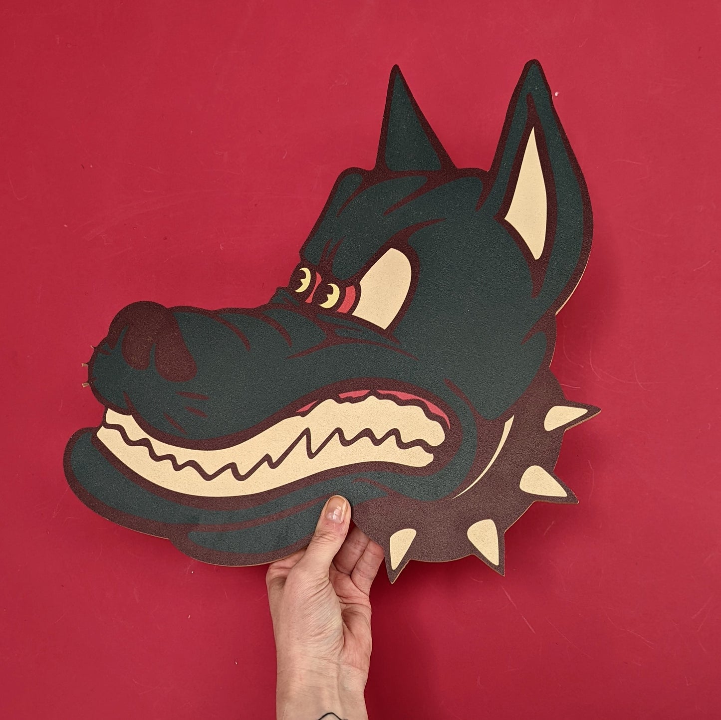 Retro Comic Dog Decoration