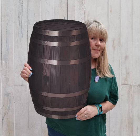 Barrel Wooden Cutout