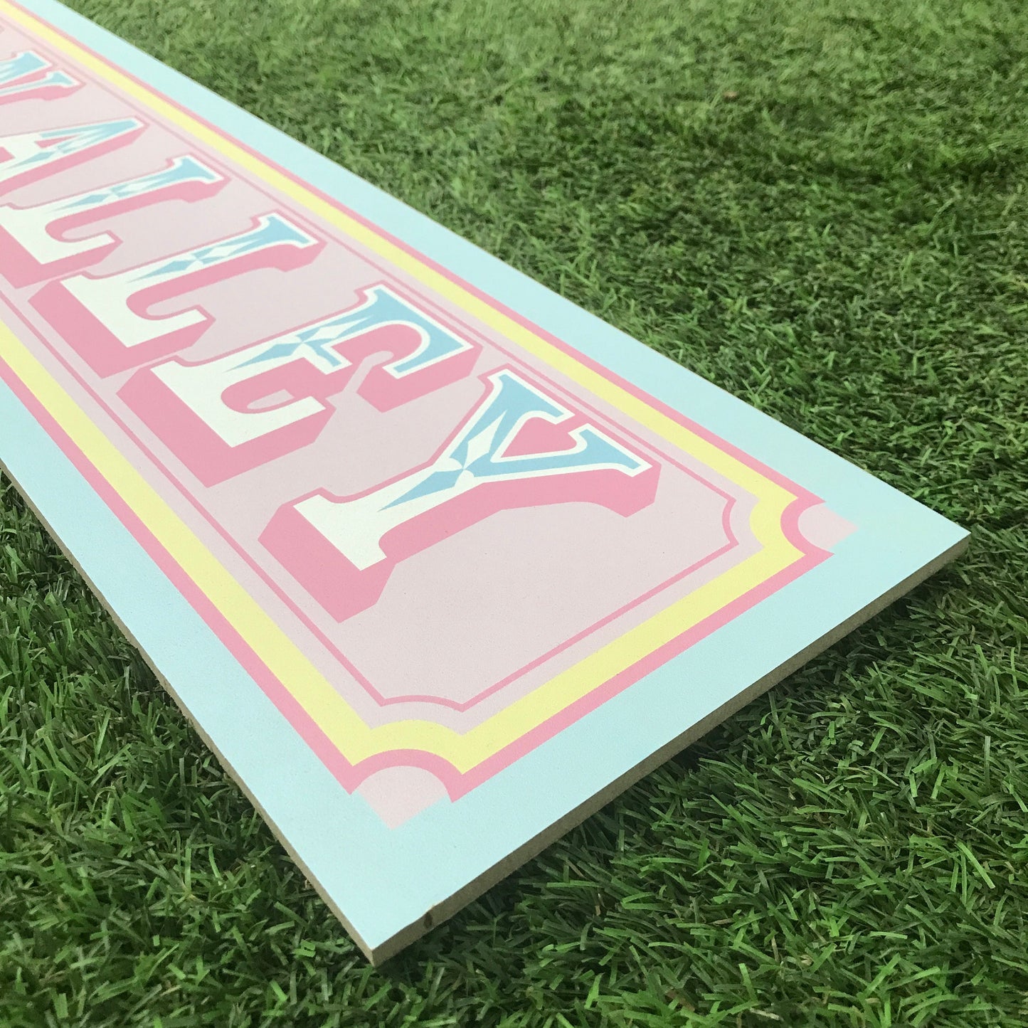 Pastel Tin Can Alley Sign