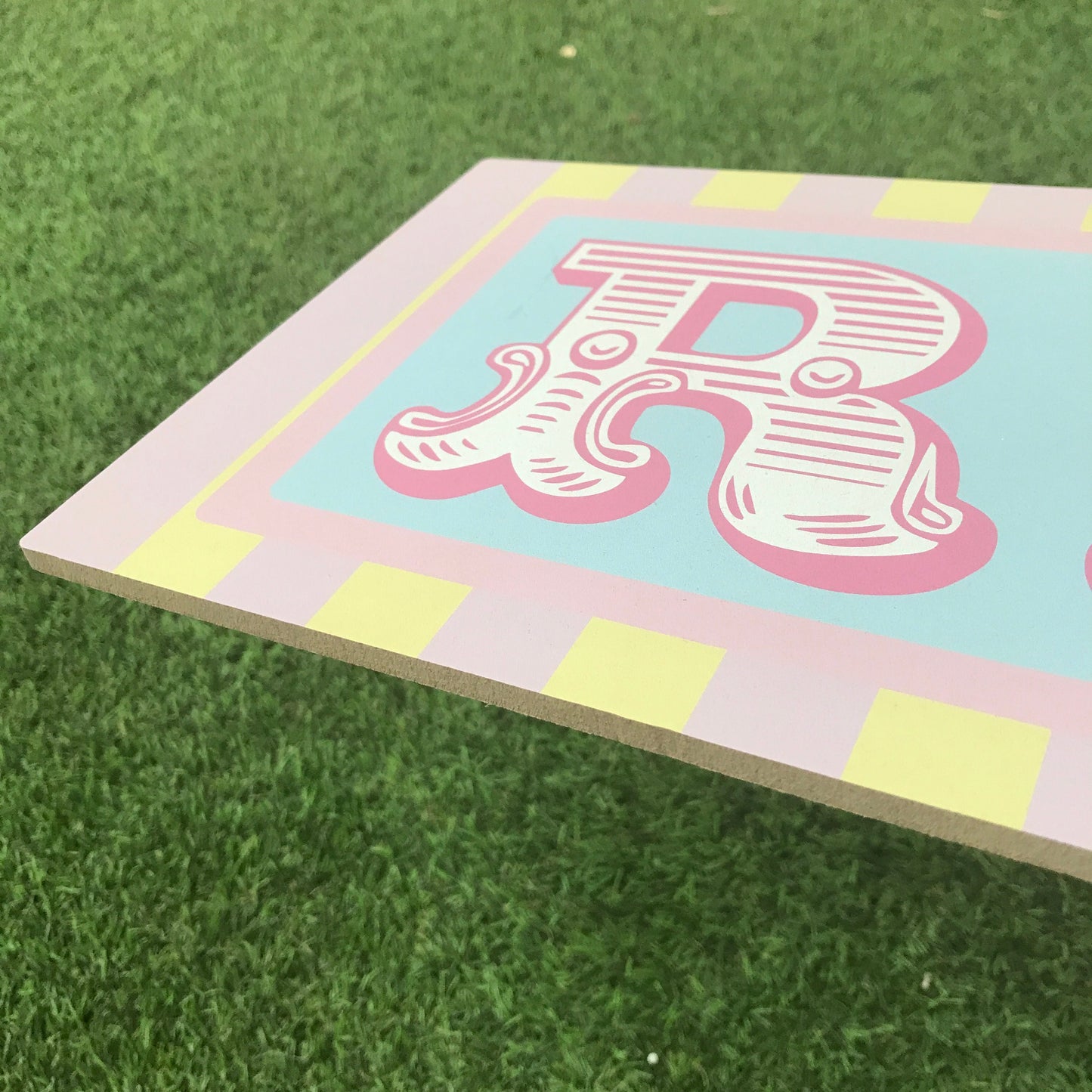 Pastel Ring Toss Sign