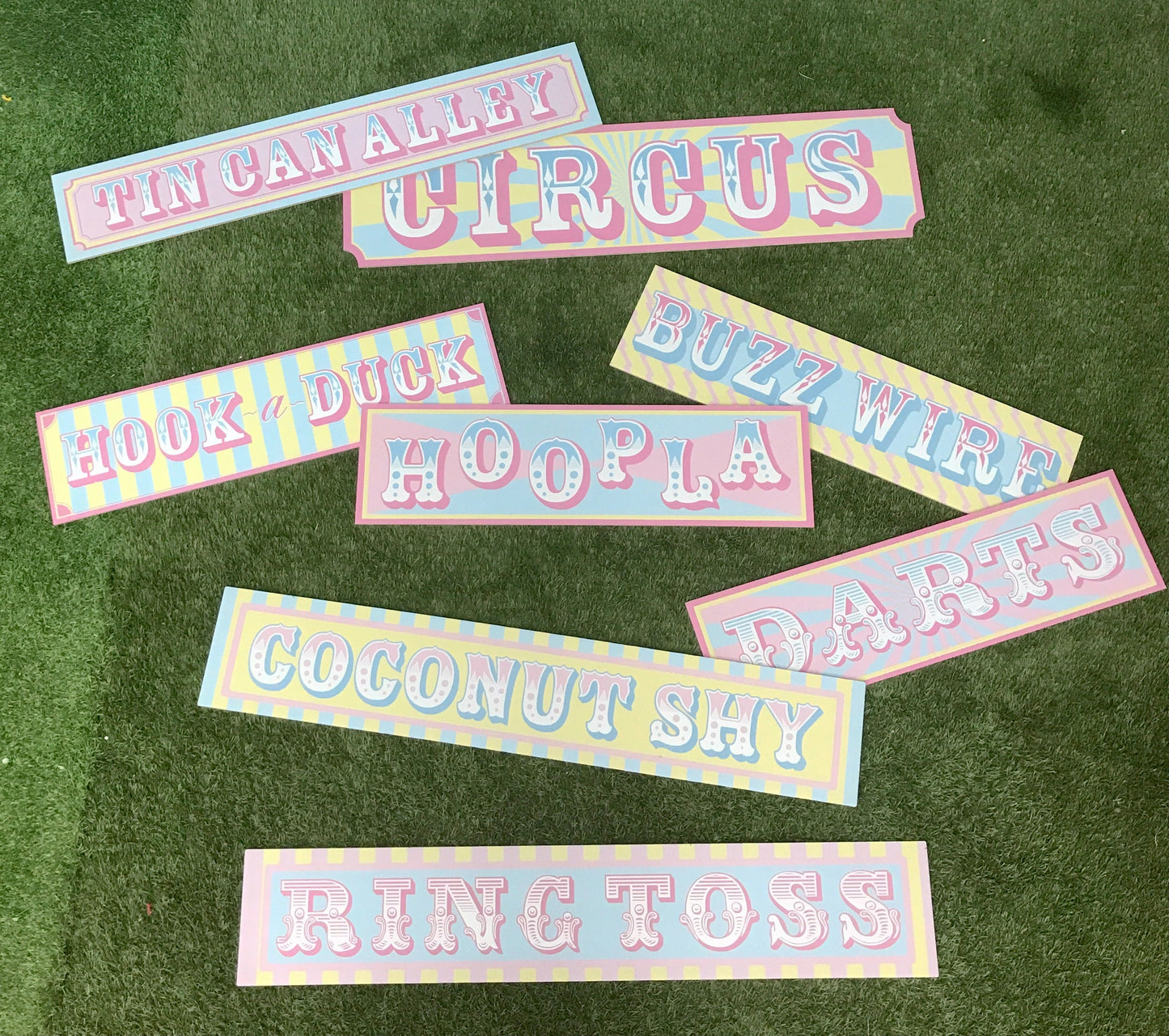 Pastel Ring Toss Sign