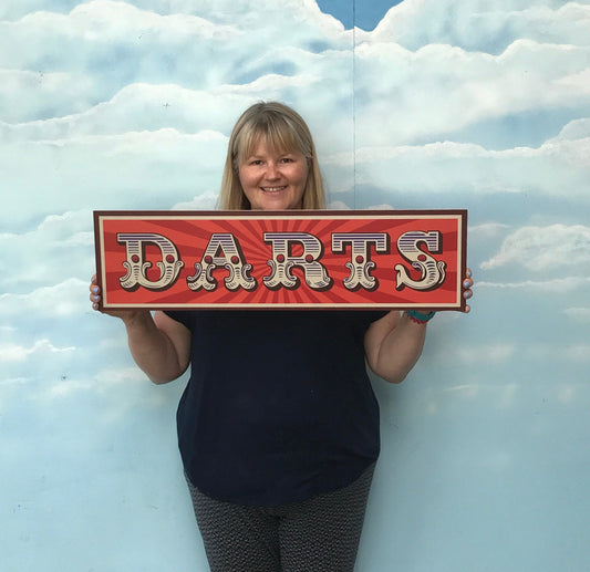 Darts Game Sign