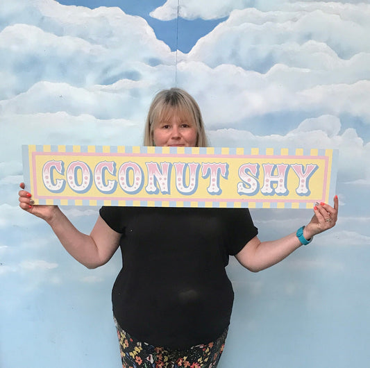 Pastel Coconut Shy Sign