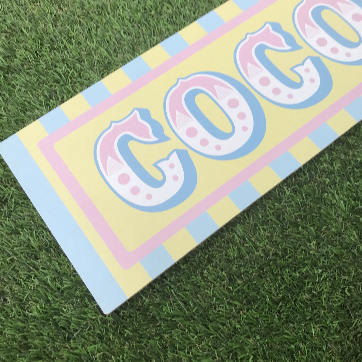 Pastel Coconut Shy Sign
