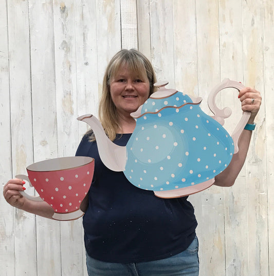 Giant 2D Spotty Teapot or Cup