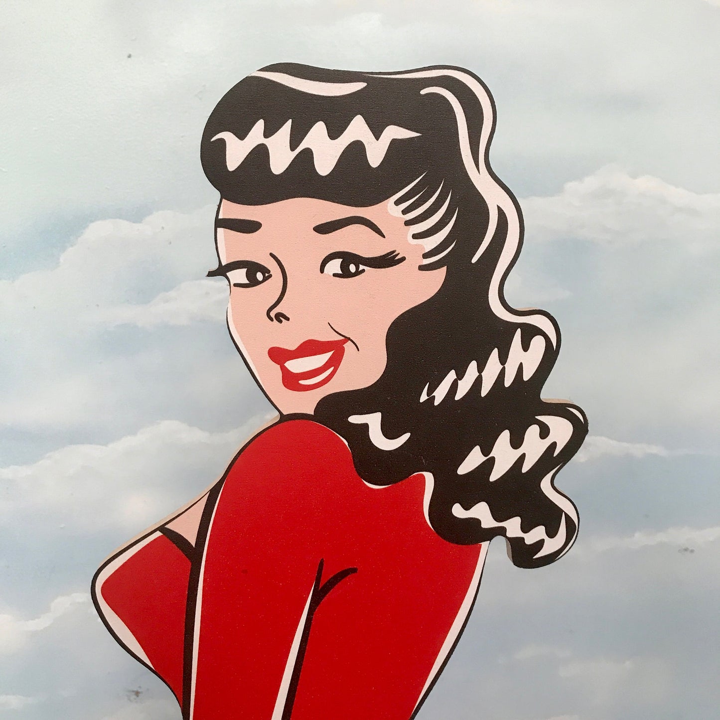 Retro Christmas Pin Up Prop