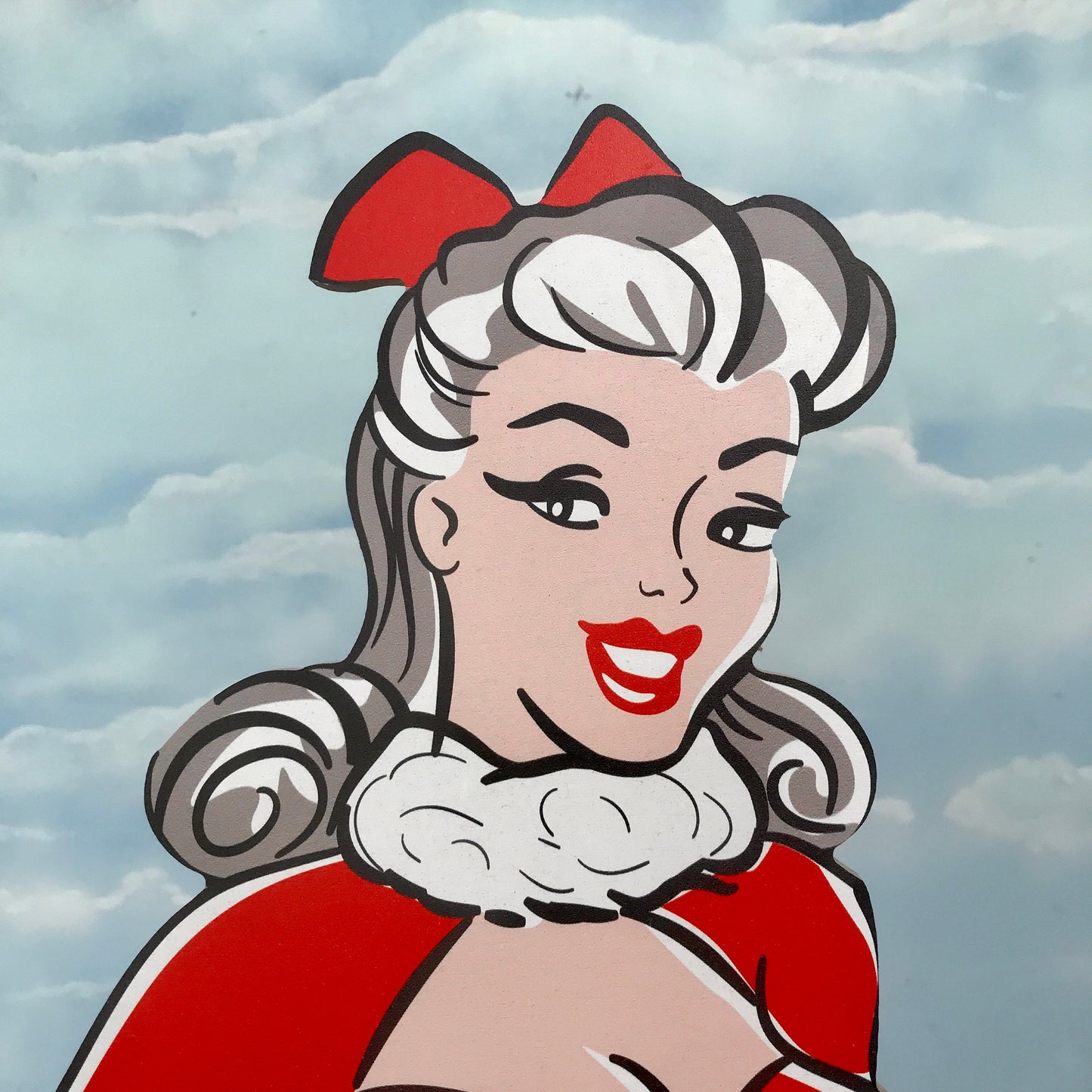 Retro Christmas Pin Up Prop