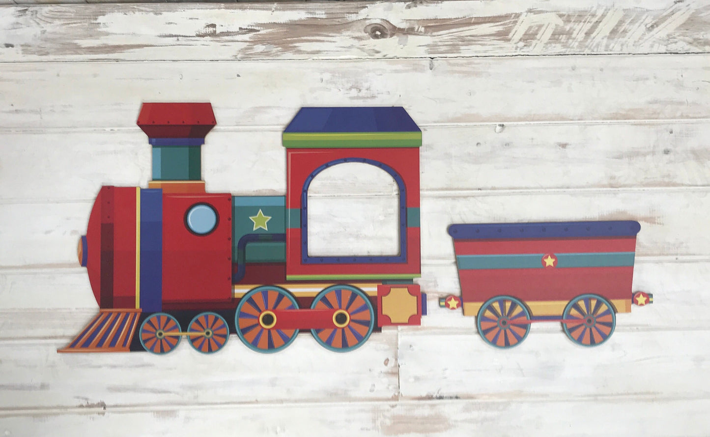 Wooden Toy Train Prop