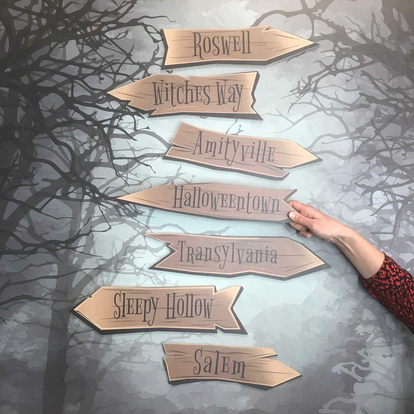 Halloween Signpost Placard