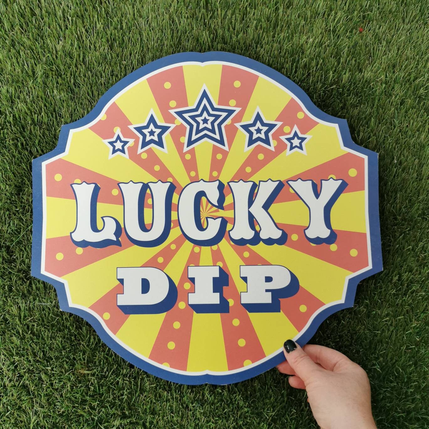 Fairground Lucky Dip Sign