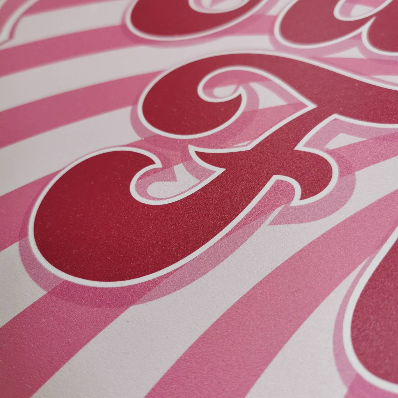 Cotton Candy Floss Swirly Sign