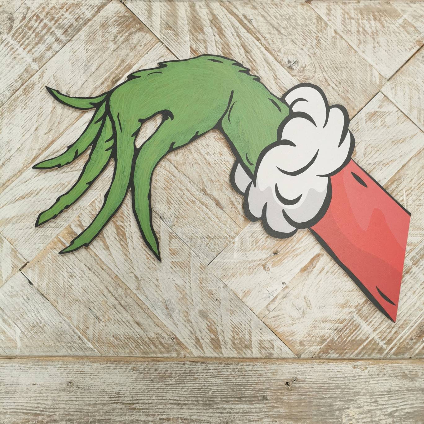 Giant Green Christmas Hand