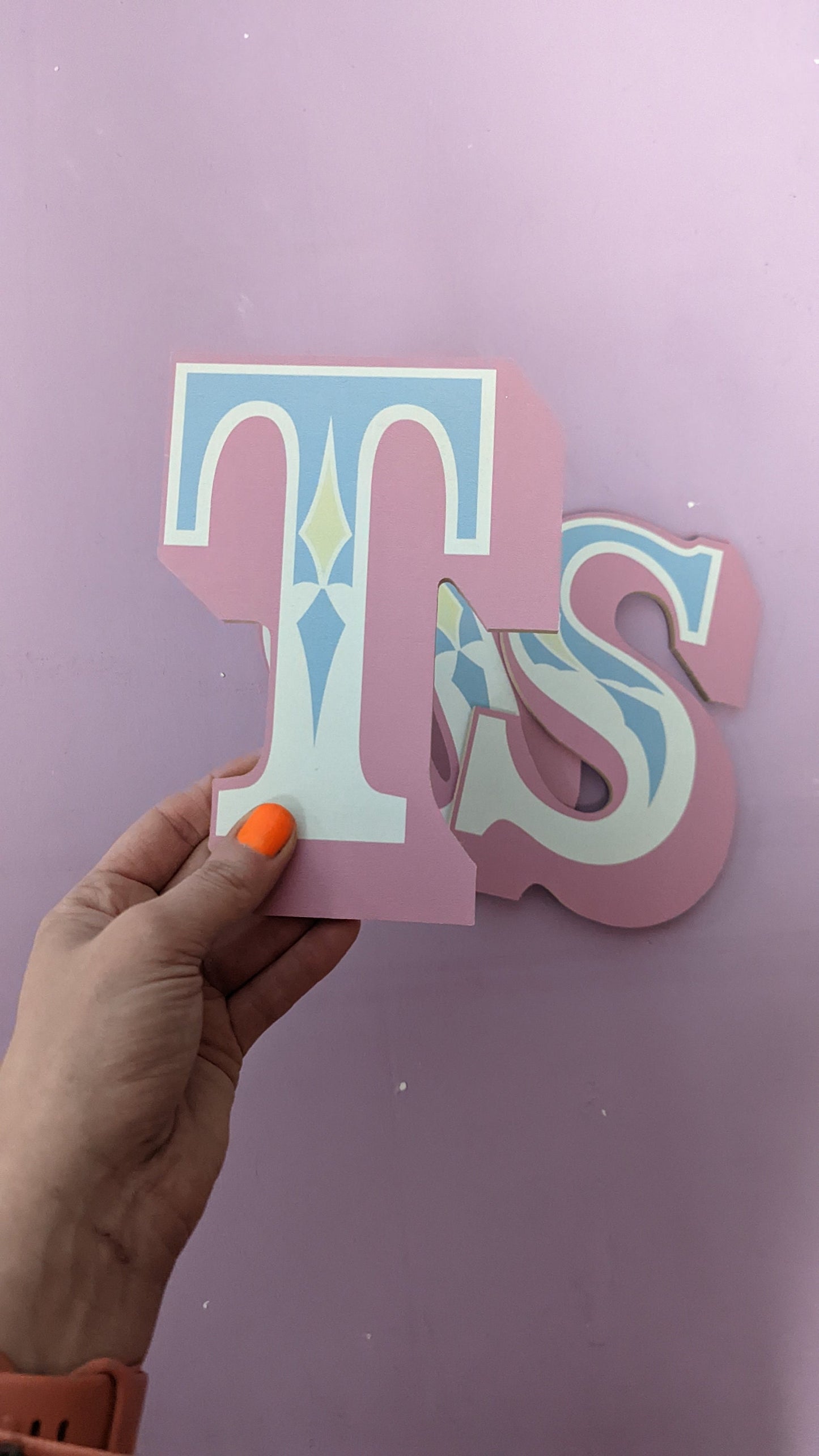 Pastel Wooden Circus Letter