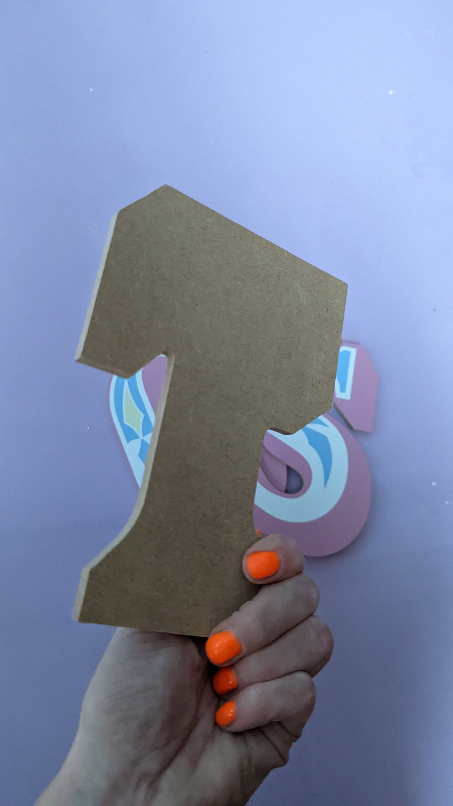 Pastel Wooden Circus Letter