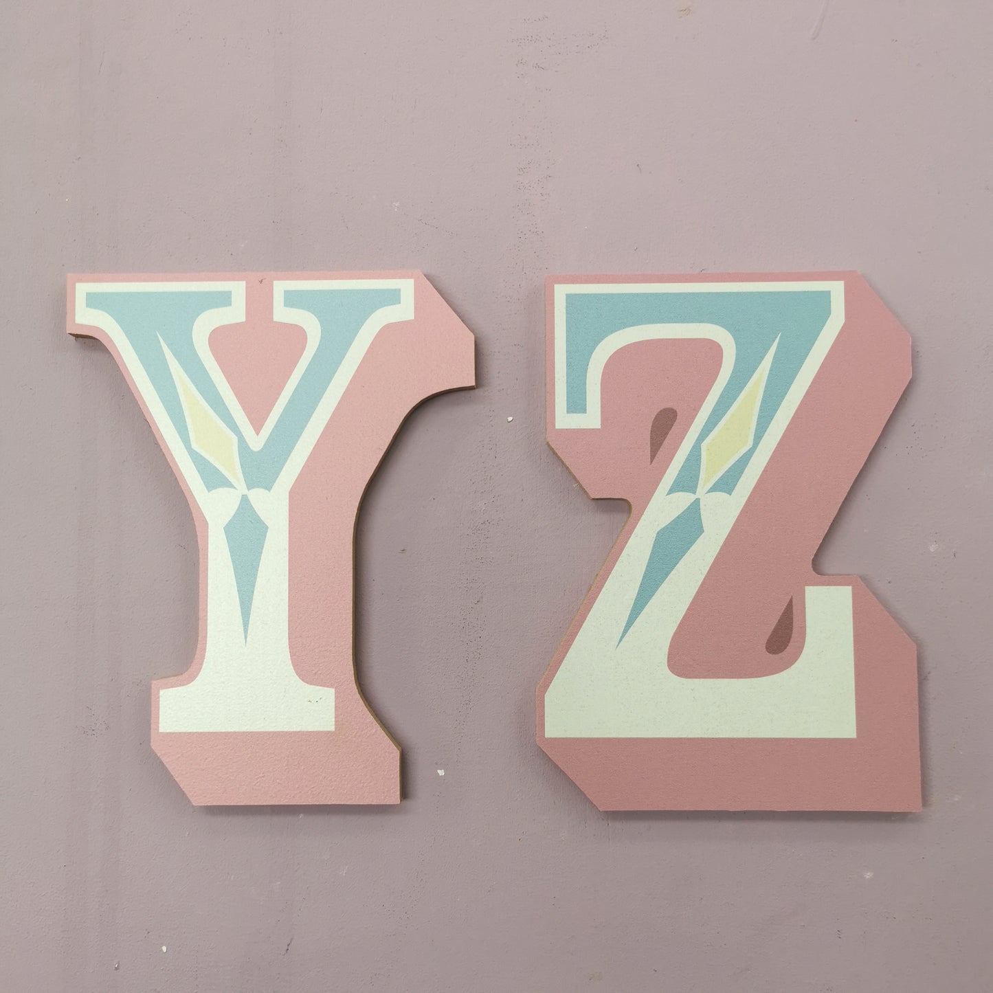 Pastel Wooden Circus Letter