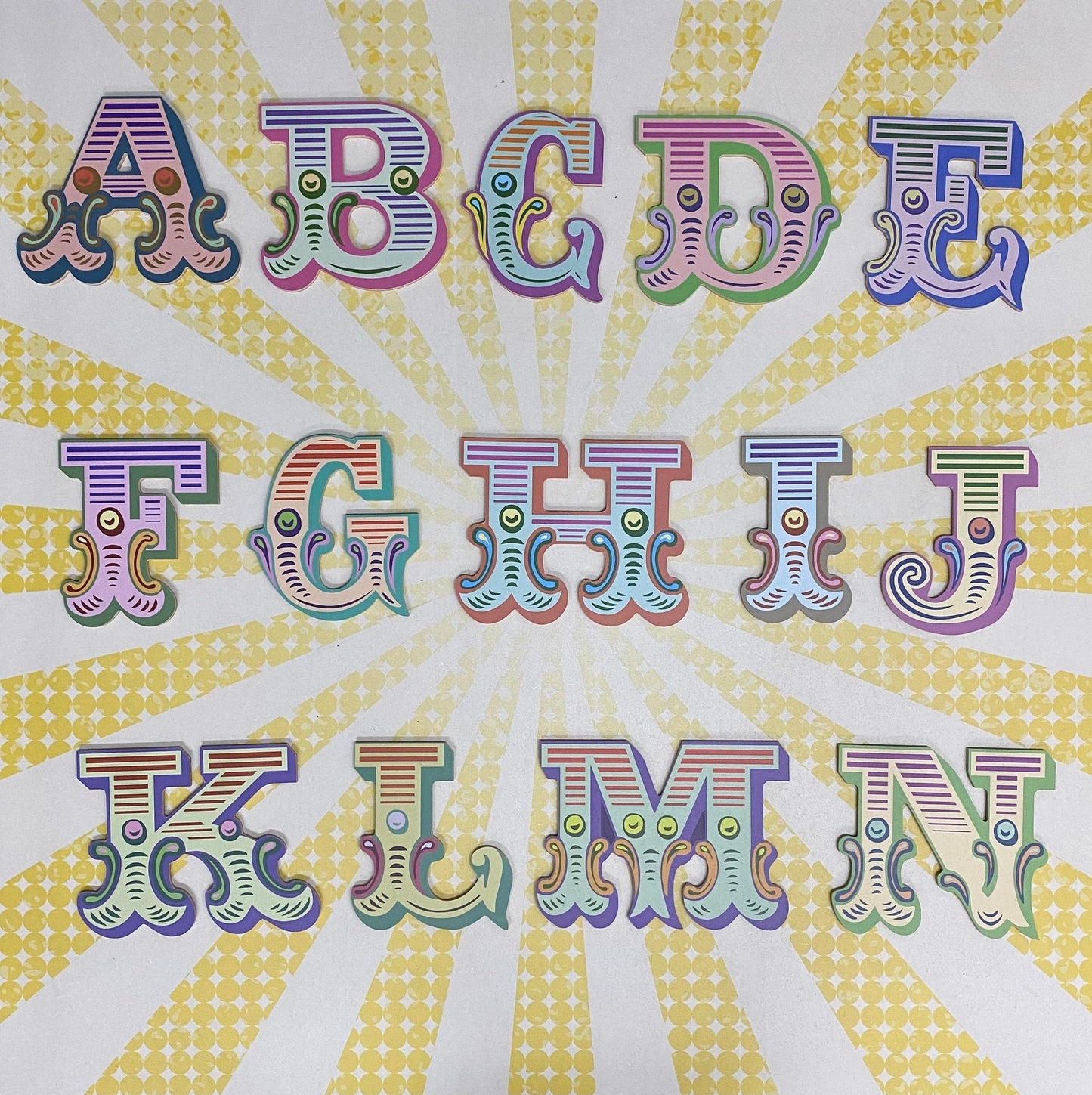 Colourful Circus Letter