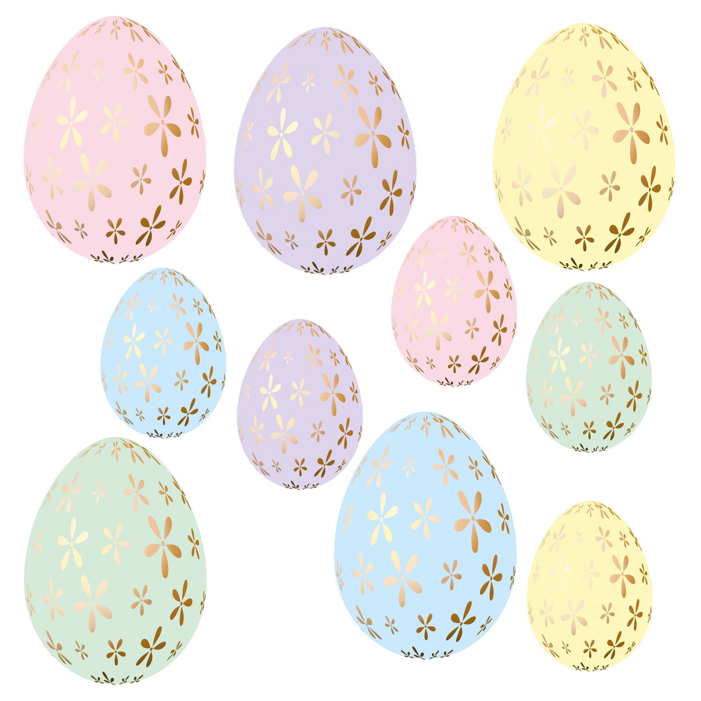 Pastel Flower Easter Egg