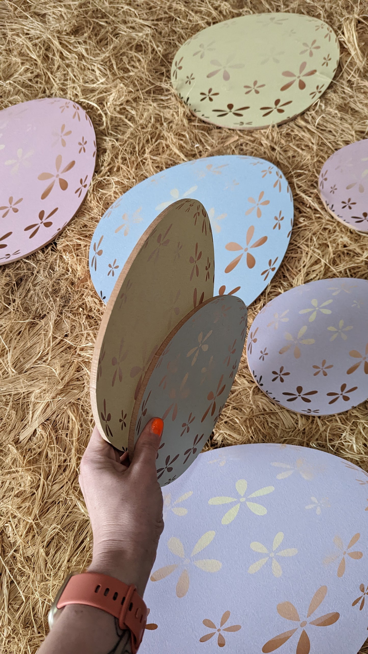 Pastel Flower Easter Egg