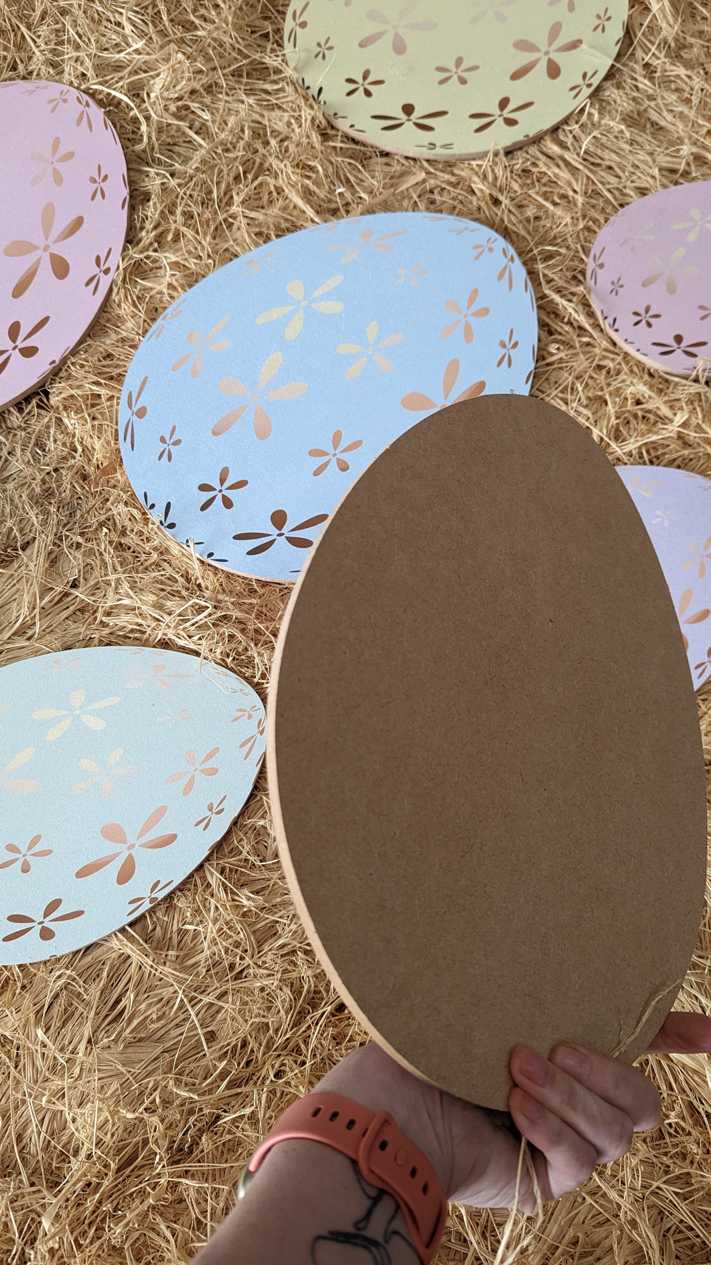 Pastel Flower Easter Egg
