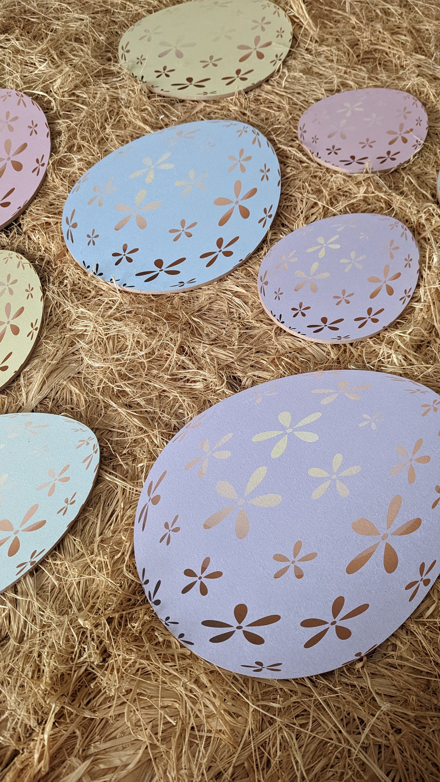 Pastel Flower Easter Egg