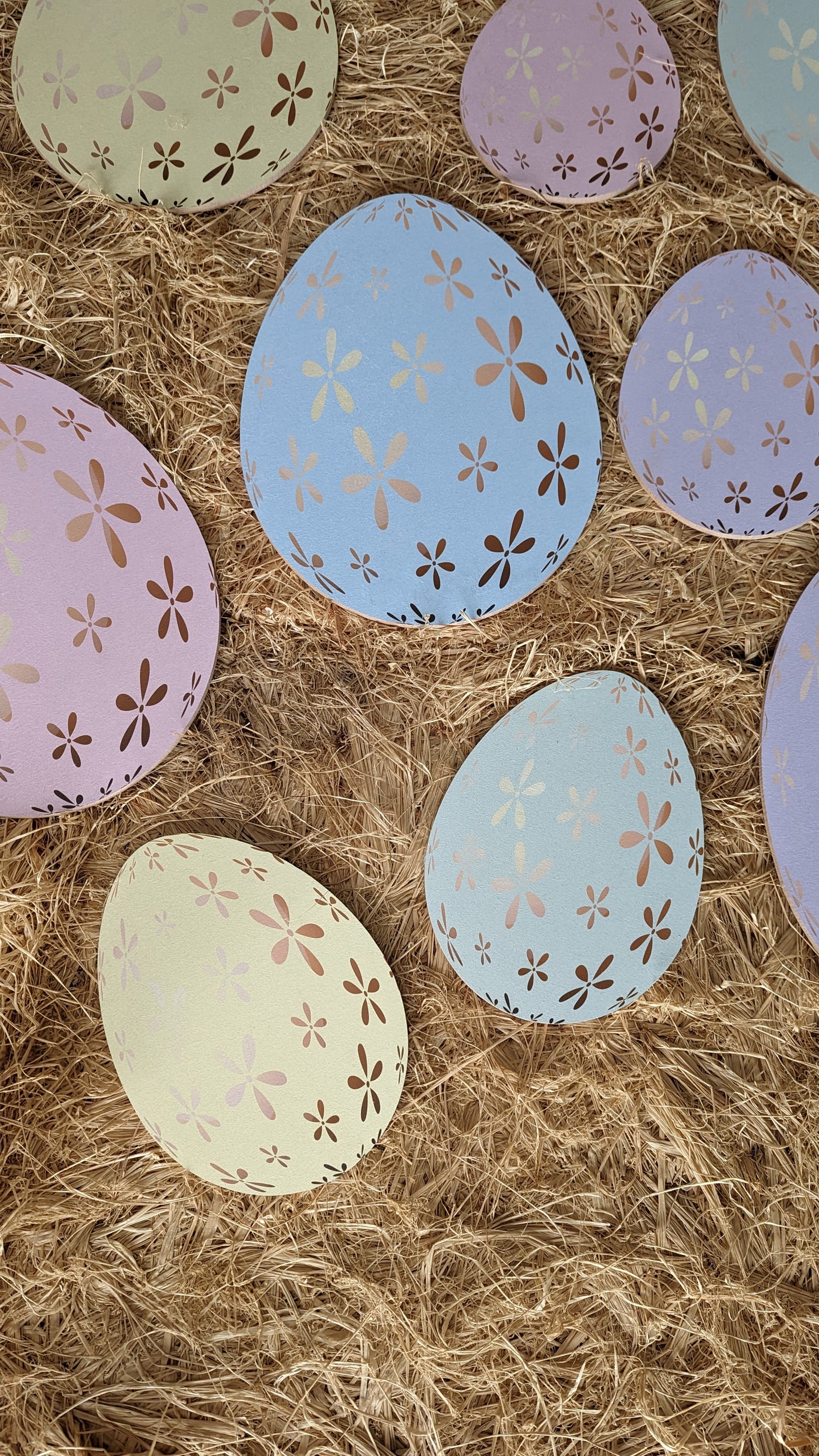 Pastel Flower Easter Egg