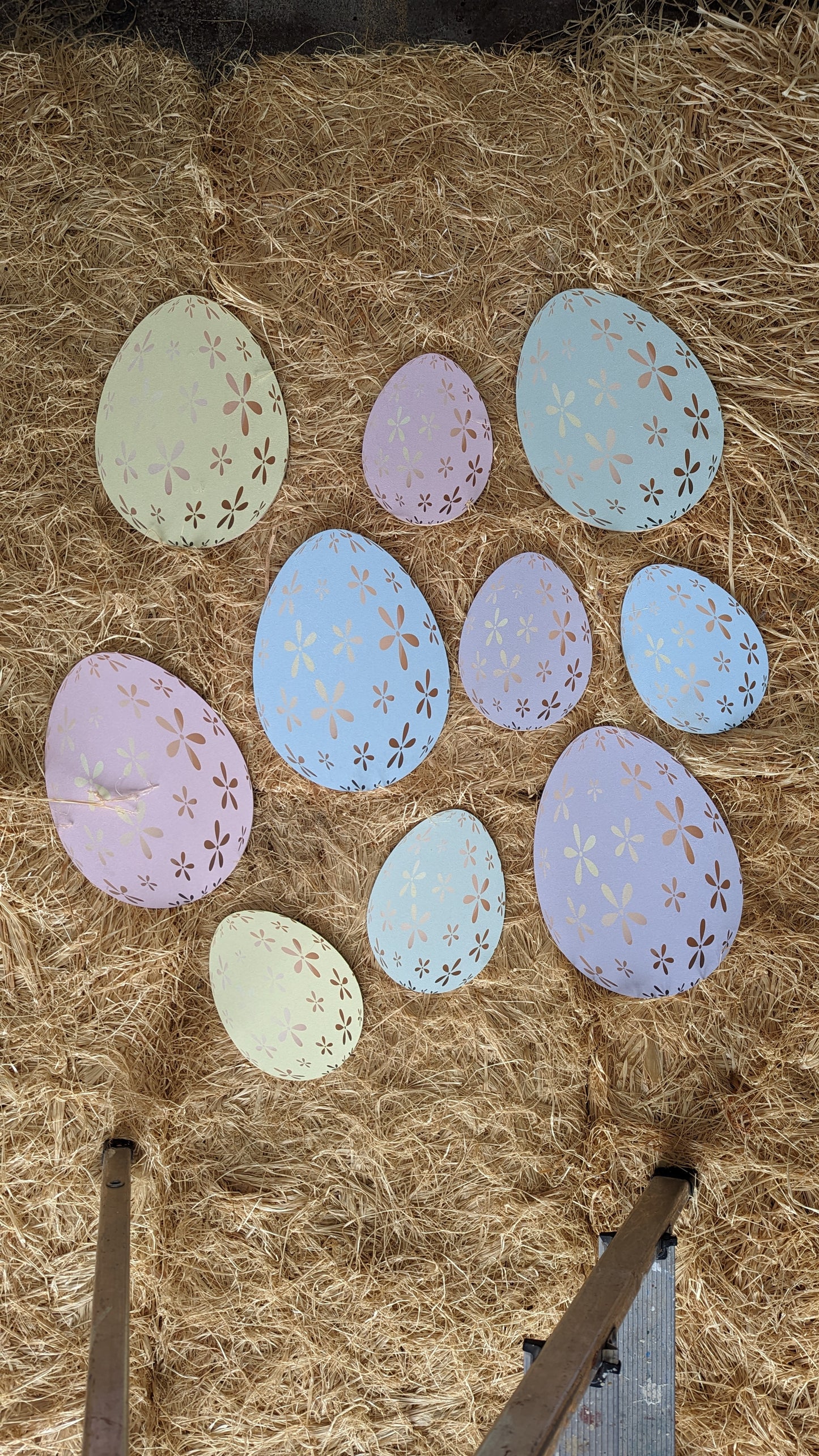 Pastel Flower Easter Egg