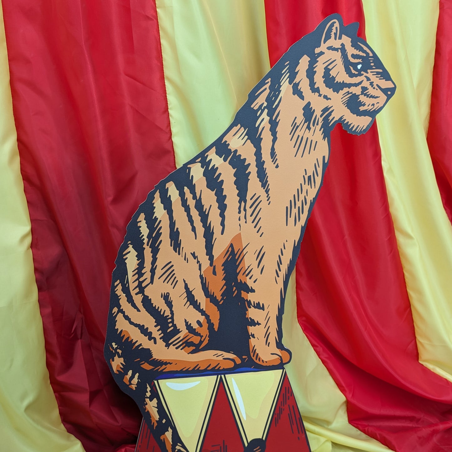 Circus Tiger Wooden Prop