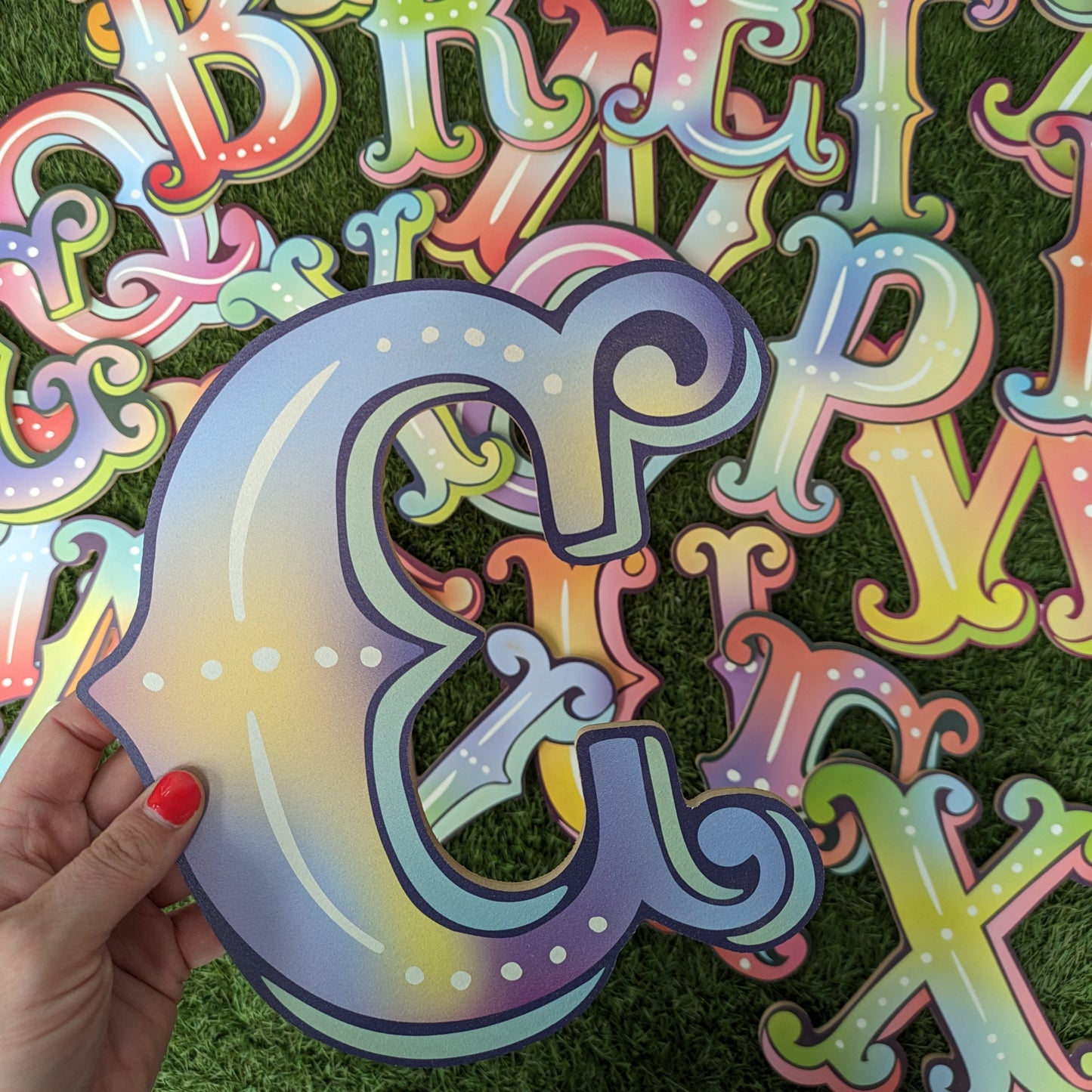 Festival Alphabet Letter